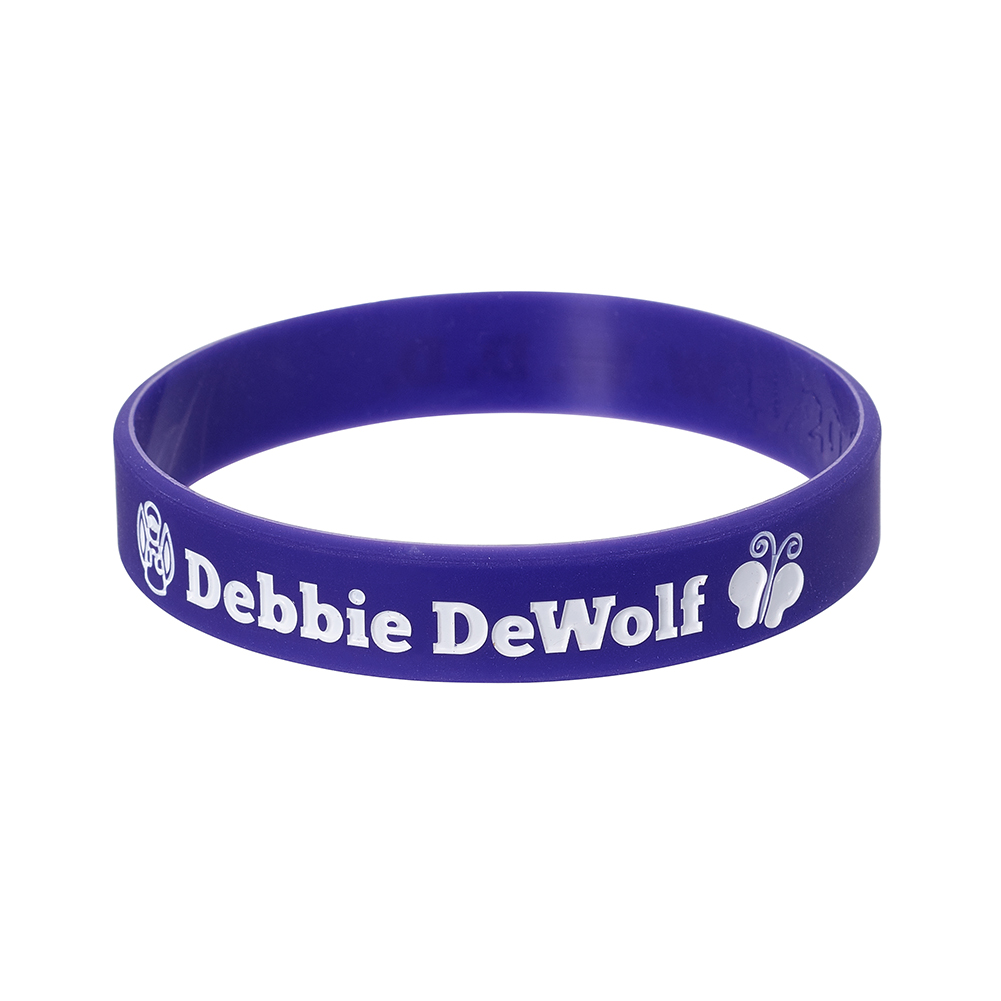 debossed silicone wristbands