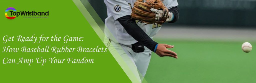 baseball rubber bracelets