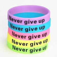 Motivational Rubber Bracelets