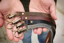  Leather lanyard