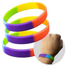 Customized rubber wristbands