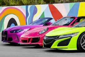 Premium car wrap with custom graphics, vehicle vinyl wrap for style and paint protection