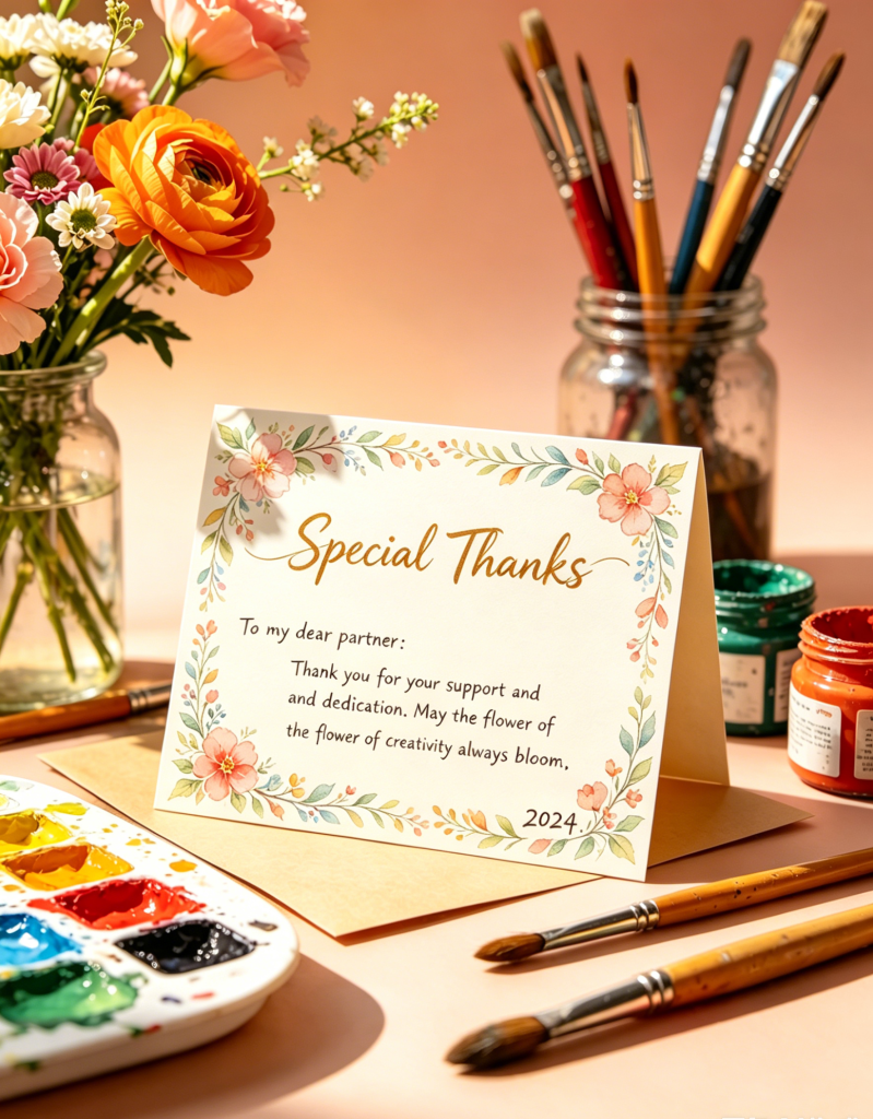Retro patterned custom thank-you cards for business and daily use