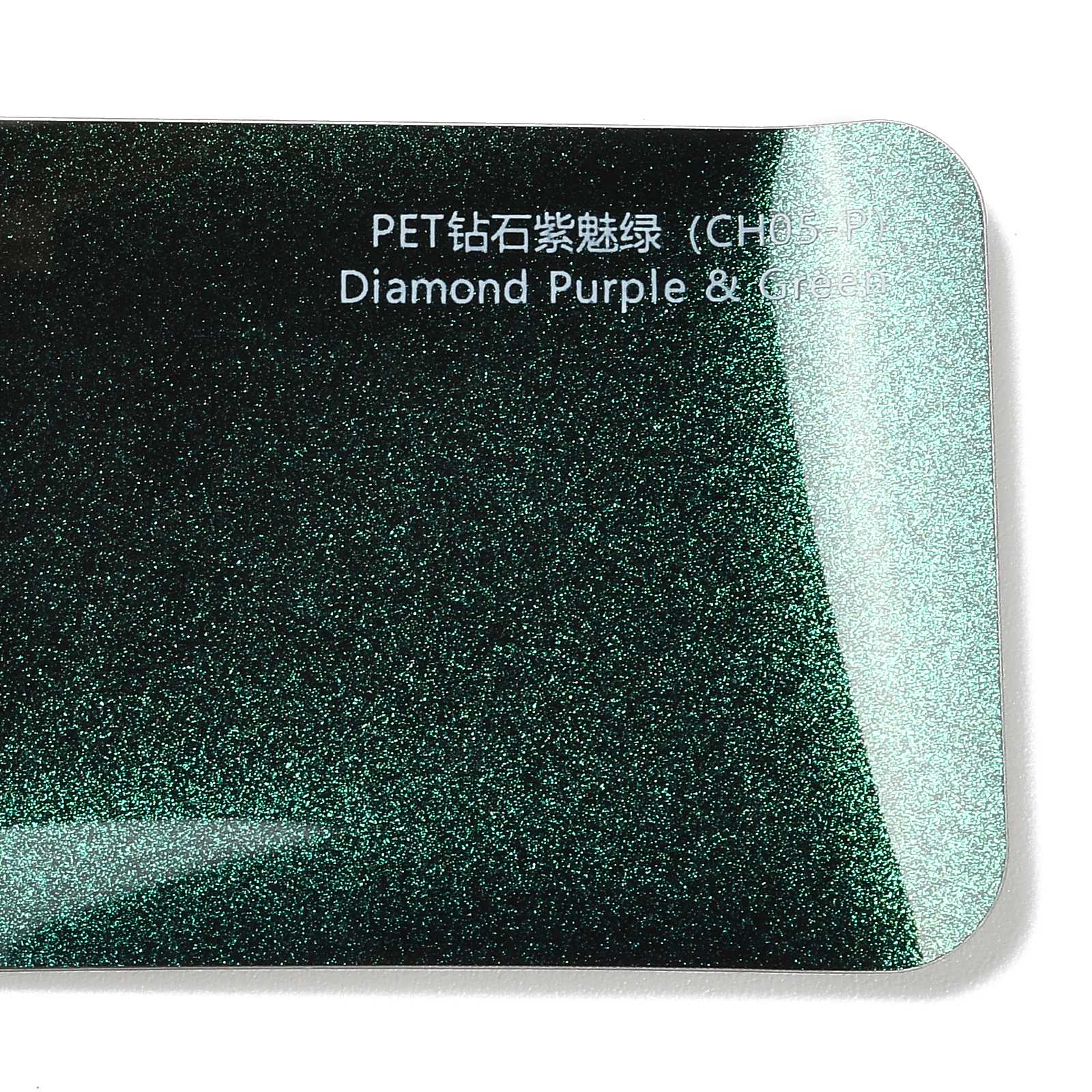 PET Glossy Diamond Purple Enchanting Green