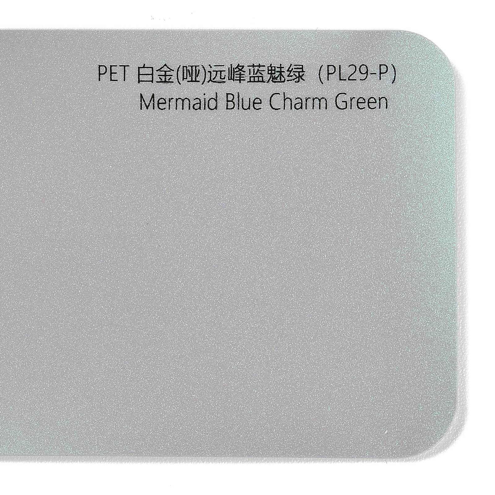 PET Platinum (Matte) Peak Blue Charm Green