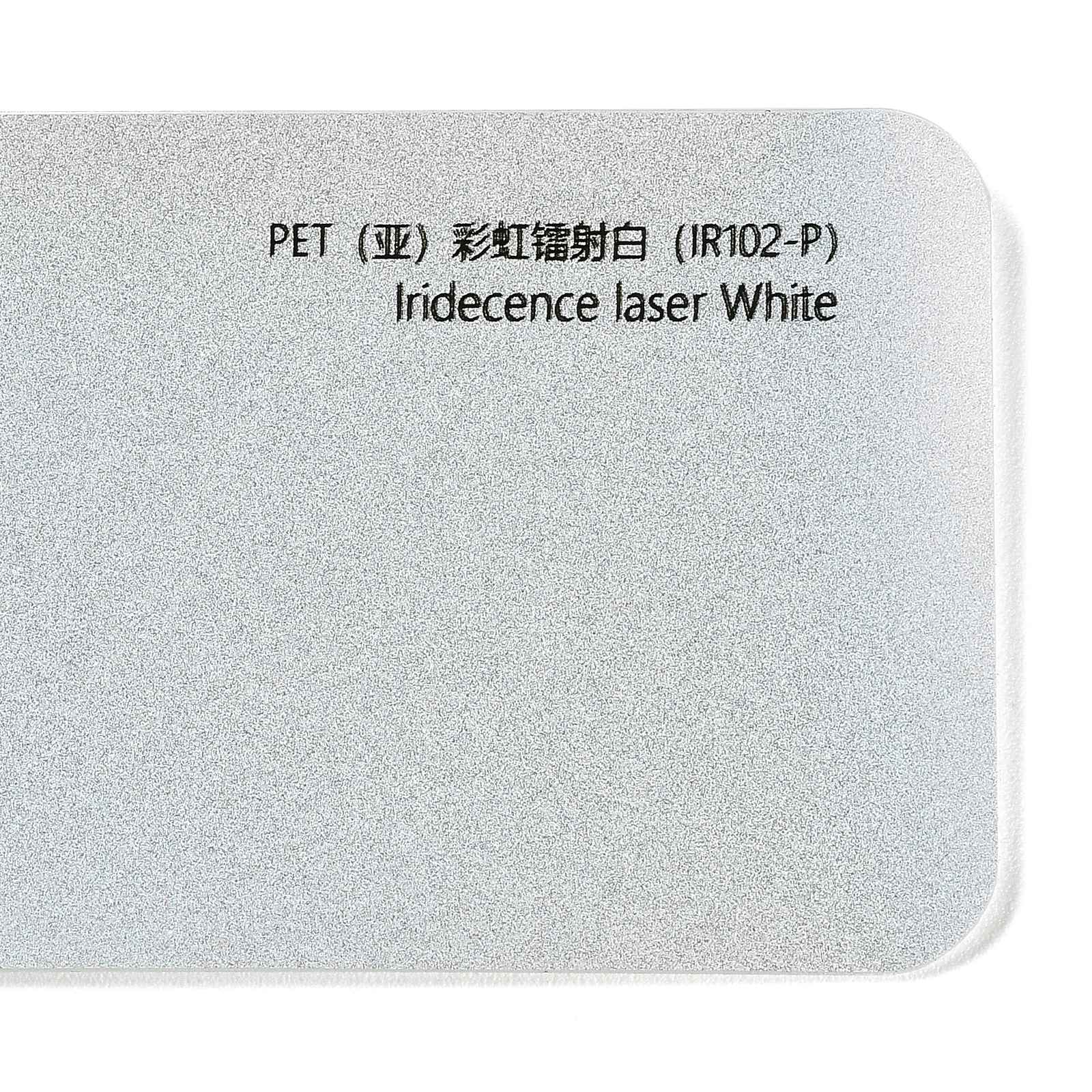 PET (Matte) Rainbow Laser White