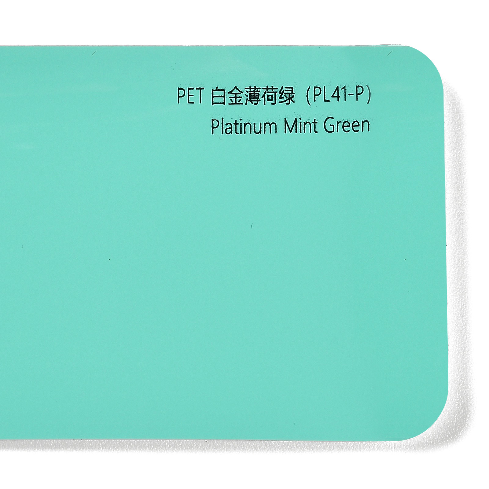 PET Platinum Mint Green